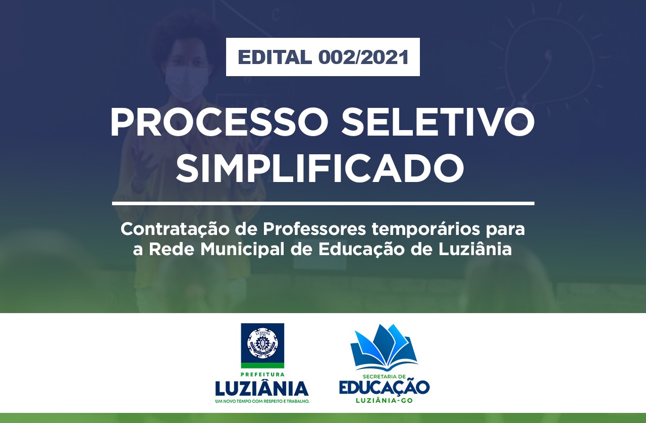 Leia mais sobre o artigo Contratação de Professor temporário – Edital N° 002/2021