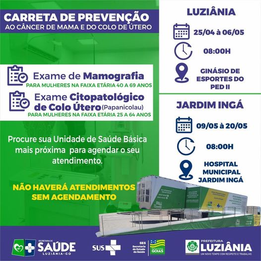 Leia mais sobre o artigo Exames de Mamografia e Papanicolau através da Carreta de Prevenção