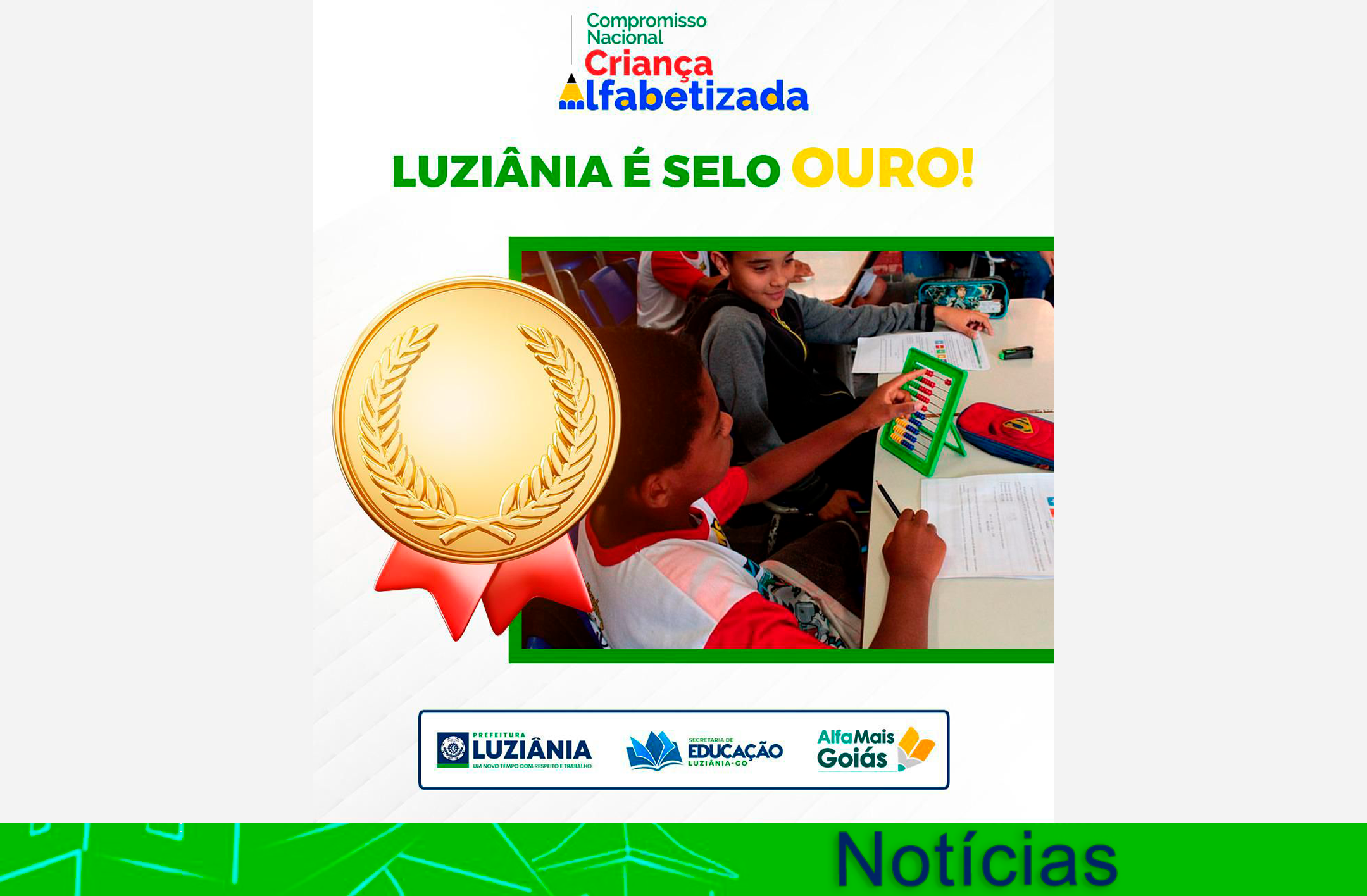 LUZIÂNIA É OURO! 🏅